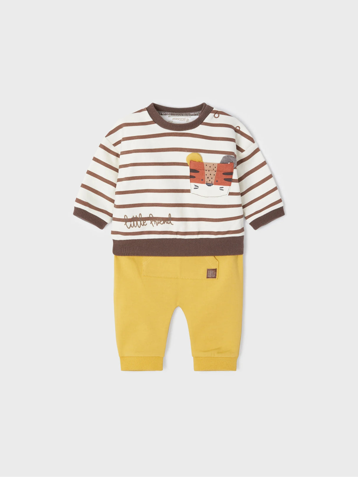 Beige Animal Graphic Dual Outfit Set Baby Boys | Mayoral - Jenni Kidz