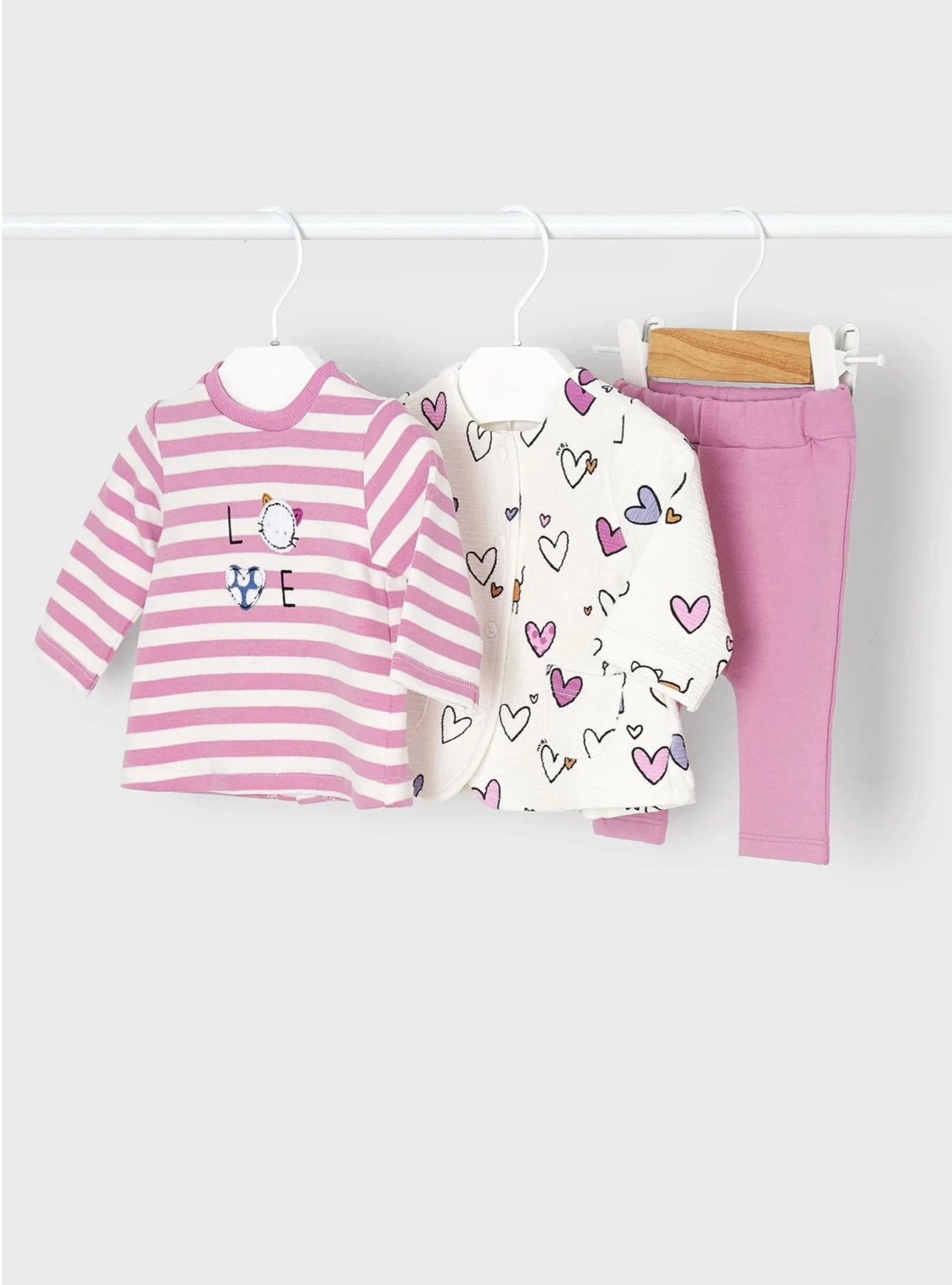 Baby Girls Stripe 3 Piece Legging | Mayoral - Jenni Kidz