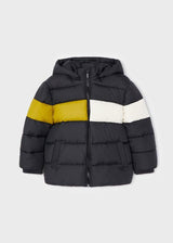 Parka Graphite Hooded Cream & Yellow Stripe | Mayoral - Jenni Kidz