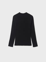 Ribbed Knit Mockneck Long Sleeve - Black Girls | Mayoral - Jenni Kidz