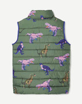 Boys Flip It Reversible Printed Gilet | Joules - Jenni Kidz