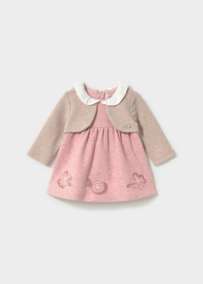 Mayoral newborn girls dress with cardigan style 2817-92 - product photo 1