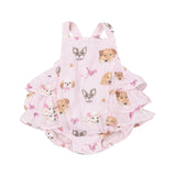 Ruffle Sunsuit - Pretty Puppy Faces | Angel Dear - Jenni Kidz