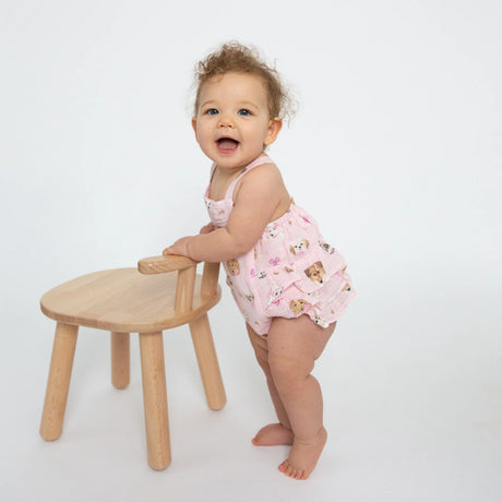 Ruffle Sunsuit - Pretty Puppy Faces | Angel Dear - Jenni Kidz