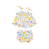 Ruffle Top & Bloomer - Tropical Fish Floral | Angel Dear - Jenni Kidz