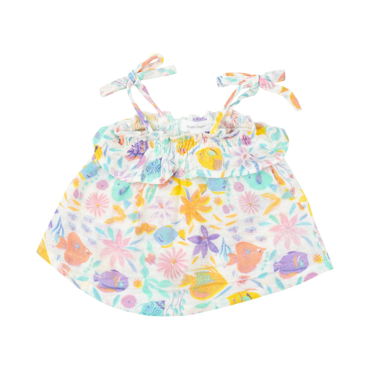 Ruffle Top & Bloomer - Tropical Fish Floral | Angel Dear - Jenni Kidz