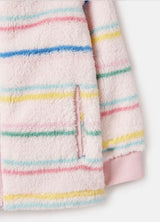 Girls Stripe Zip Through Fleece Hoodie | Joules - Jenni Kidz