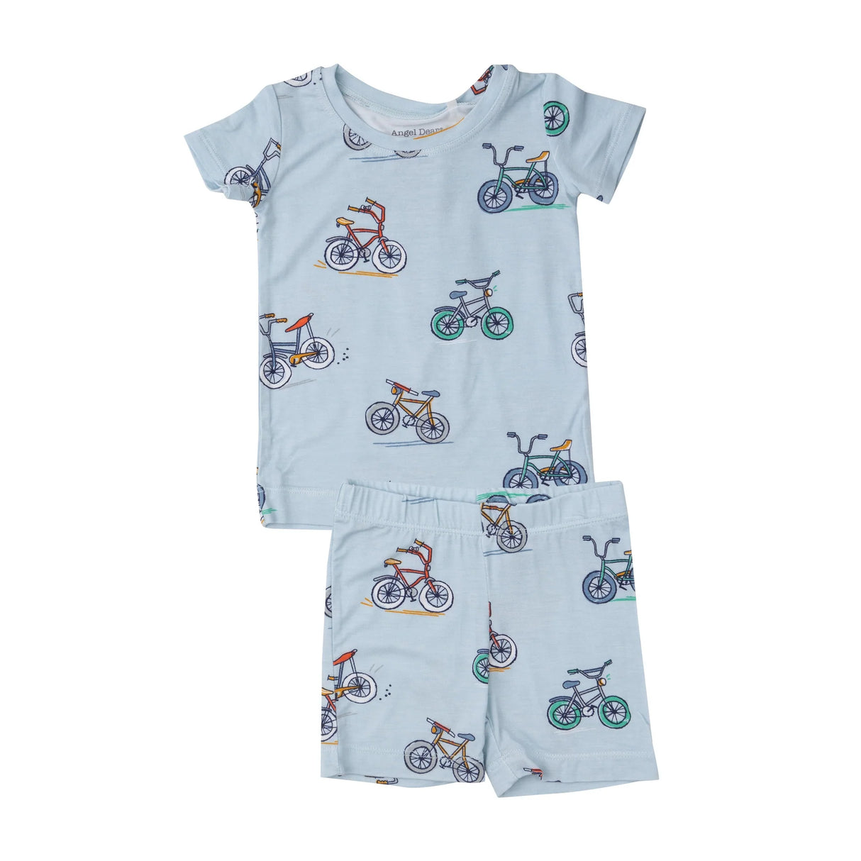 Short Loungewear Set - Bikes Blue | Angel Dear - Jenni Kidz