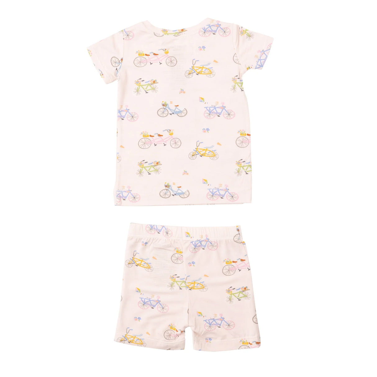 Short Loungewear Set - Bikes Pink | Angel Dear - Jenni Kidz