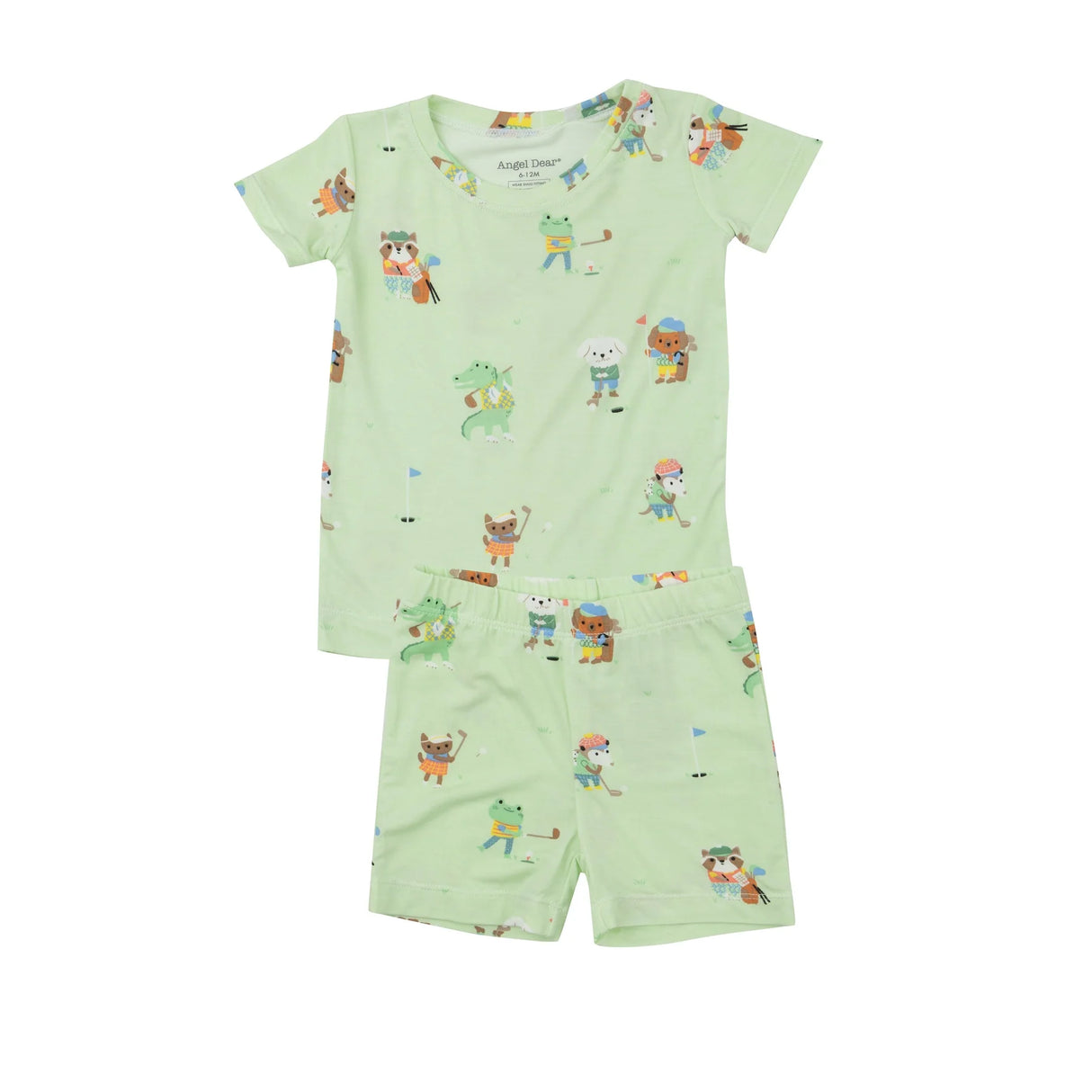 Short Loungewear Set - Golfing Animals | Angel Dear - Jenni Kidz