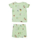 Short Loungewear Set - Golfing Animals | Angel Dear - Jenni Kidz