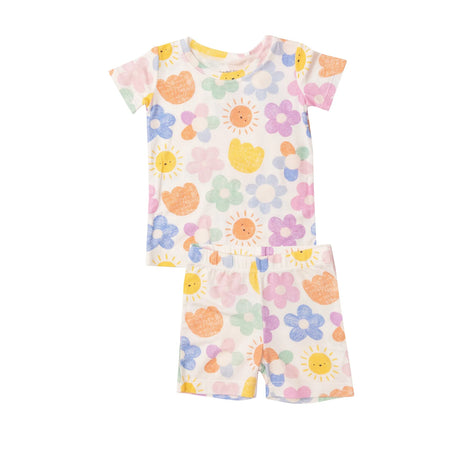 Short Loungewear Set - Happy Suns | Angel Dear - Jenni Kidz