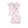Short Loungewear Set - Vintage Kitten | Angel Dear - Jenni Kidz
