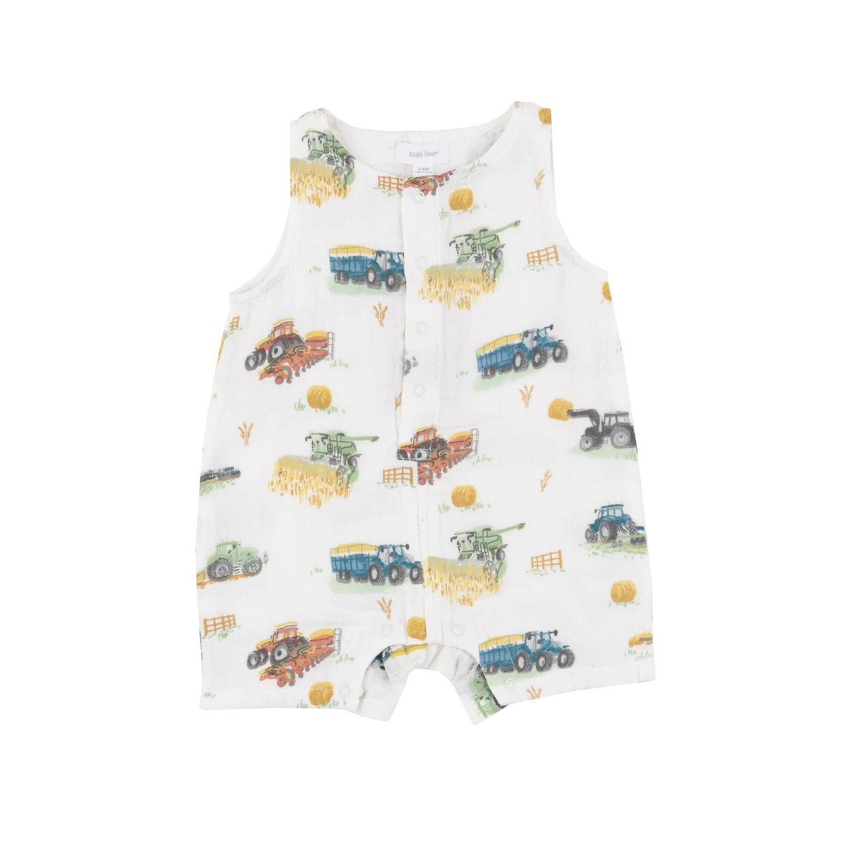 Shortie Romper - Farm Machines | Angel Dear - Jenni Kidz