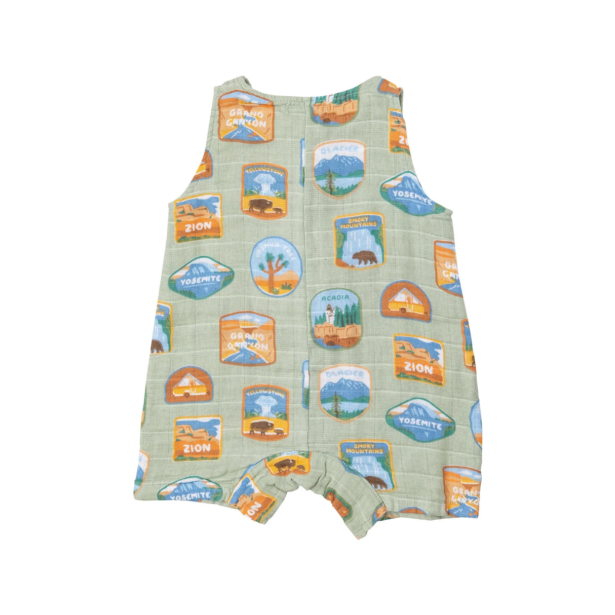 Shortie Romper - National Park Patches | Angel Dear - Jenni Kidz