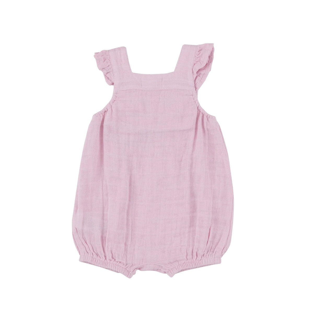 Smocked Front Overall Shortie - Ballet Solid Muslin | Angel Dear - Jenni Kidz