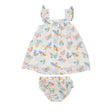 Sundress And Diaper Cover - Butterfly Patch | Angel Dear - Jenni Kidz