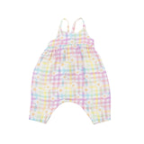 Tie Back Romper - Gingham Daisy | Angel Dear - Jenni Kidz