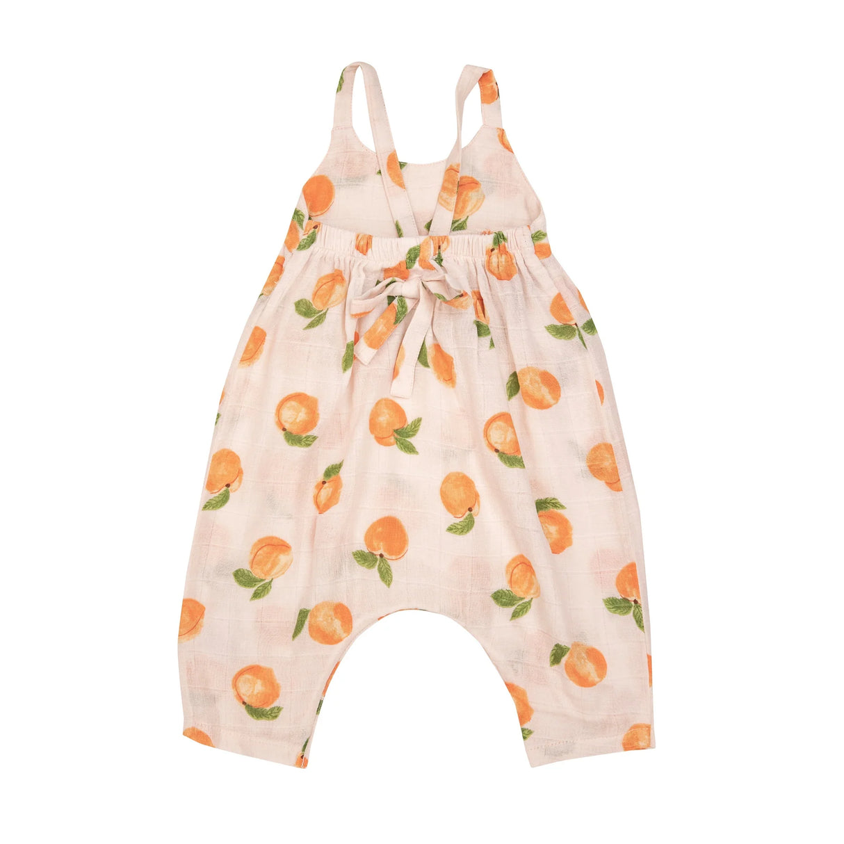 Tie Back Romper - Peaches | Angel Dear - Jenni Kidz