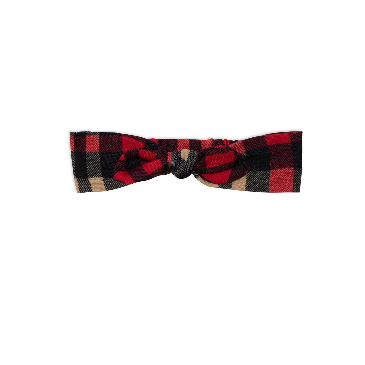 Plaid Knotted Headband-0