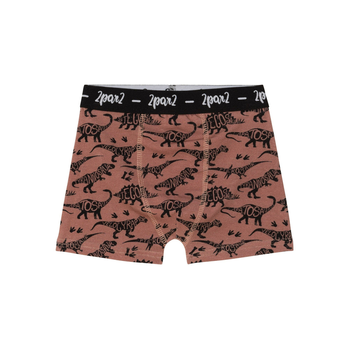 Printed Boxer Short Brown Dinosaurs-0