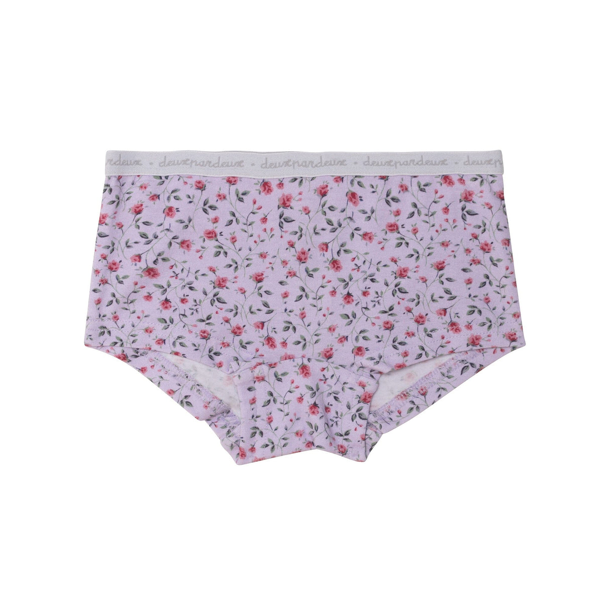 Printed Boyshort Pantie Lilac Little Flowers-0