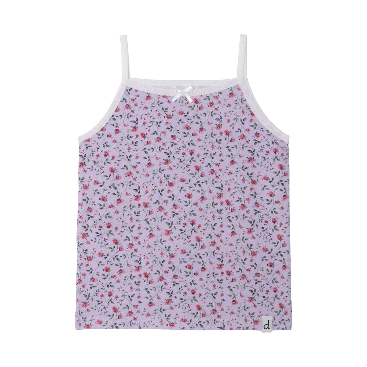 Printed Tank Top Lilac Little Flowers-0