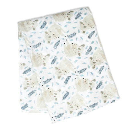 Swaddle Blanket Muslin Cotton Modern Koala | Lulujo - Lulujo