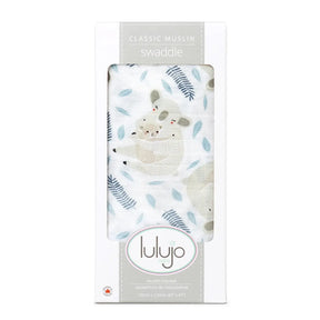 Swaddle Blanket Muslin Cotton Modern Koala | Lulujo | Lulujo | Jenni Kidz